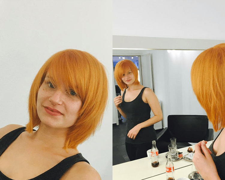 ausgefallene haarfarbe
